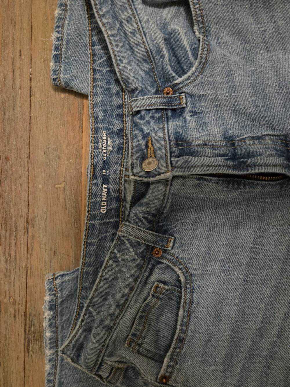 Old Navy Women's Light Blue Straight Jeans